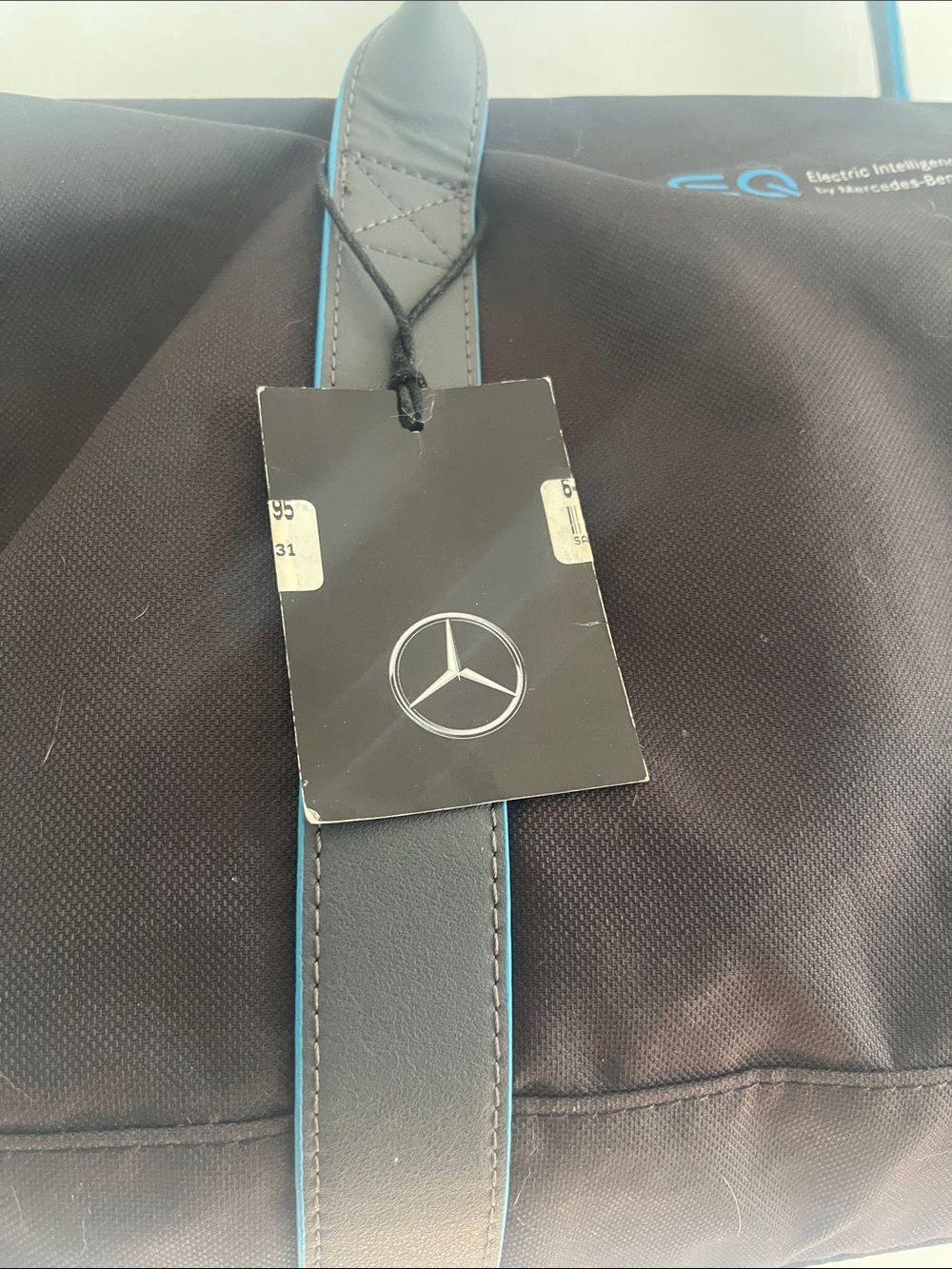 Mercedes-Benz Black Duffel Bag with Teal Trim - Picture 6 of 8